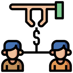 business and finance line icon,linear,outline,graphic,illustration