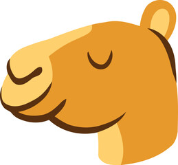 Islamic Animal Camel Flat Hand Drawn Illustration