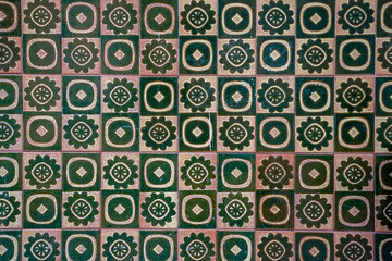 pattern with on spanish tiles