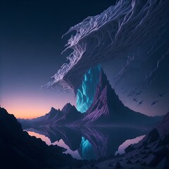 Surreal Landscape and dreamscape created with Generative AI