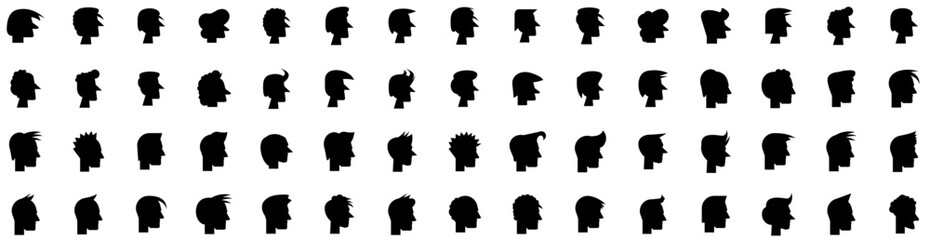 Set Of People Icons Isolated Silhouette Solid Icon With Group, Team, Business, Person, Female, People, Office Infographic Simple Vector Illustration Logo