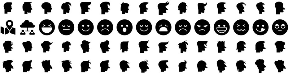 Set Of People Icons Isolated Silhouette Solid Icon With Person, Team, People, Office, Female, Group, Business Infographic Simple Vector Illustration Logo
