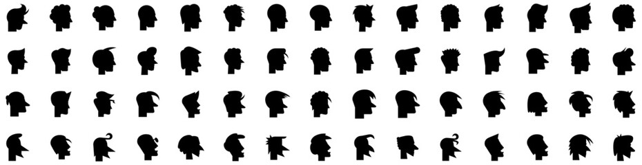 Set Of People Icons Isolated Silhouette Solid Icon With Group, Office, Person, Team, People, Business, Female Infographic Simple Vector Illustration Logo