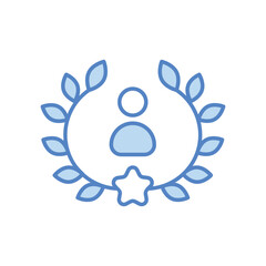 Best Employee icon vector stock illustration.