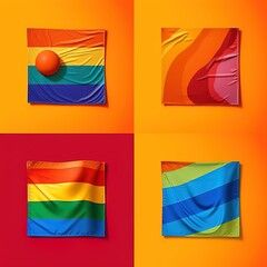 set of LGBTQ+ banners
