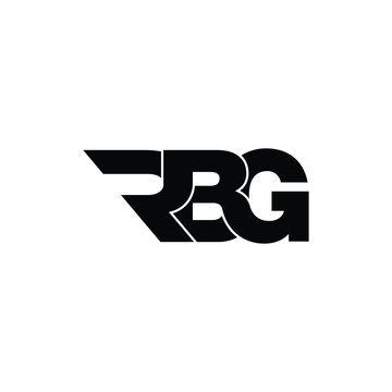 RBG letter monogram logo design vector