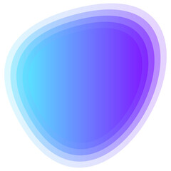 Blur Gradient Blue Purple Irregular Freeform Organic Shape