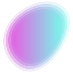 Blur Gradient Green Pink Irregular Freeform Organic Shape