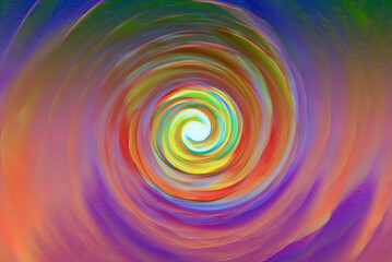 Multi colored swirl tsunami wave background
