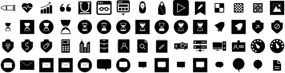 Set Of Surge Icons Isolated Silhouette Solid Icon With Electricity, Power, Electric, Energy, Protection, Technology, Surge Infographic Simple Vector Illustration Logo