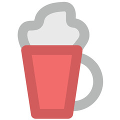Trendy icon vector of beer mug 