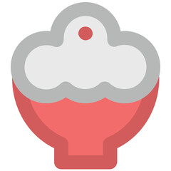 Fried  icon   and food 