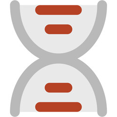 An editable icon of DNA helix 