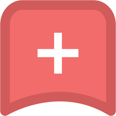 Obraz premium An icon design of first aid sign 