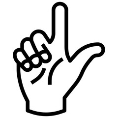 Loser line icon,linear,outline,graphic,illustration