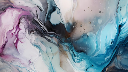 abstract painting of paint and colors