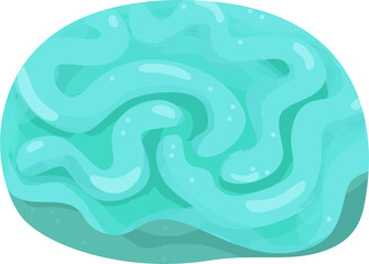 cartoon scene with coral reef isolated element illustration for children © honeyflavour