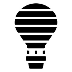 Hot Air Balloon glyph icon,linear,outline,graphic,illustration