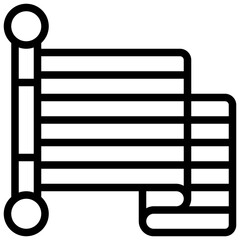 pride filled outline icon,linear,outline,graphic,illustration