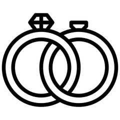 wedding ring filled outline icon,linear,outline,graphic,illustration