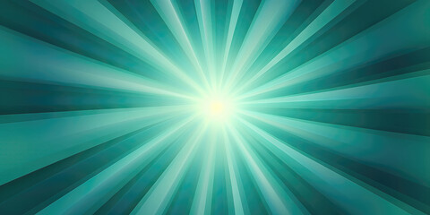 abstract background with rays of light in green and blue colors