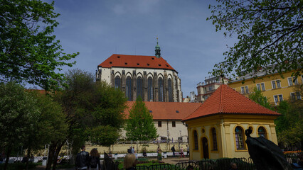 Prag Czechoslovakya city review. - obrazy, fototapety, plakaty