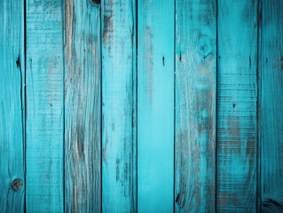 Fototapeta na wymiar turquoise wood background created using generative Ai tools