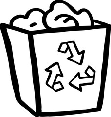 Doodle Recycle Bin