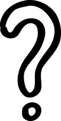 Obraz premium Doodle Question Mark