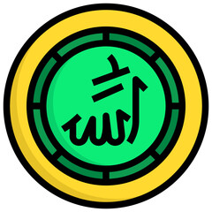 islam filled outline icon,linear,outline,graphic,illustration