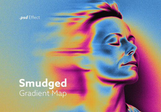 Smudged Gradient Map Effect