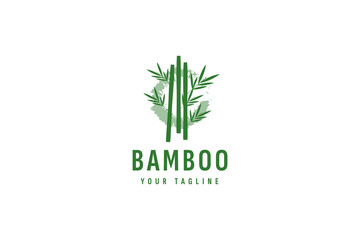 bamboo logo vector icon illustration