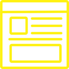 Fototapeta premium yellow folder icon
