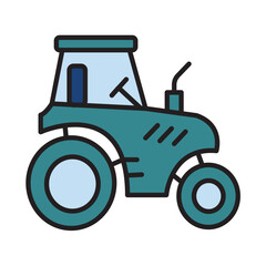 Filled Line TRACTOR design vector icon design vector line icon svg