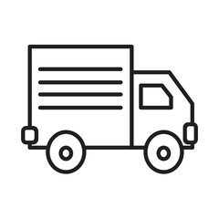 SMALL TRUCK design vector icon design vector line icon svg