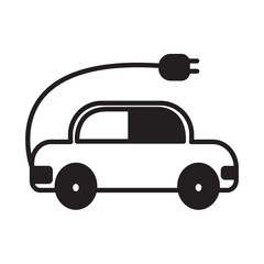 Solid Line ELECTRIC CAR design vector icon design vector line icon svg