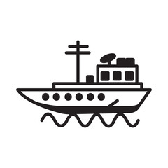 Obraz premium Solid Line SHIPS design vector icon design vector line icon svg