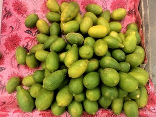 Collection of lemon for making juice