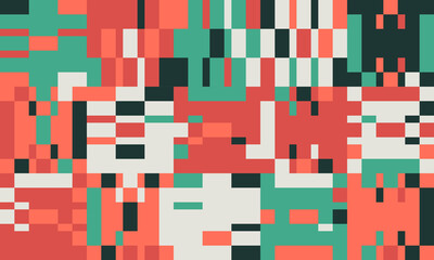 Abstract geometric vector pattern design with simple shapes