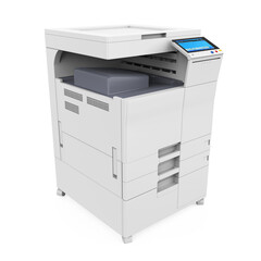 Office Multifunction Printer Isolated