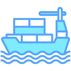 cargo ship, public transportation logistic, vector icons for web design, app, banner, flyer and digital marketing.