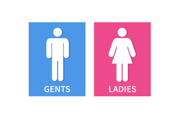 Man and Woman restroom sign. Toilet sign. restroom icon. vector illustration