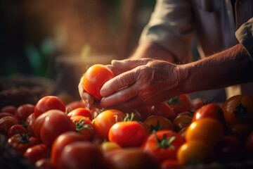 Juicy Goodness of Ripe Tomatoes Directly from the Vine