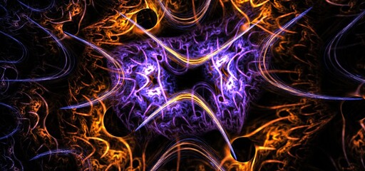 abstract background with glowing lines