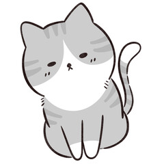 Cute cat character 
