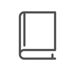 Book related icon outline and linear symbol.