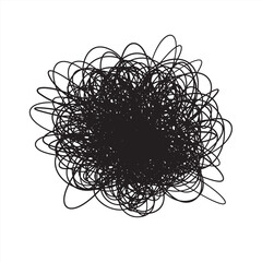 Scribble Circle vector Illustrations