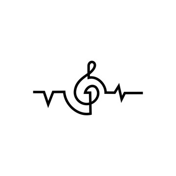 Recording studio music singer production logo design