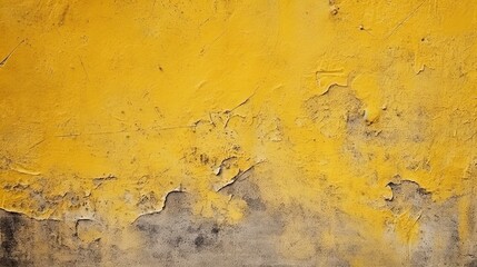 Yellow Background, wallpaper for design. copy space. Generative AI