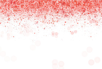 Luxury Red With Glitter Gold frame. Merry Christmas. Birthday and wedding invitation PNG shape